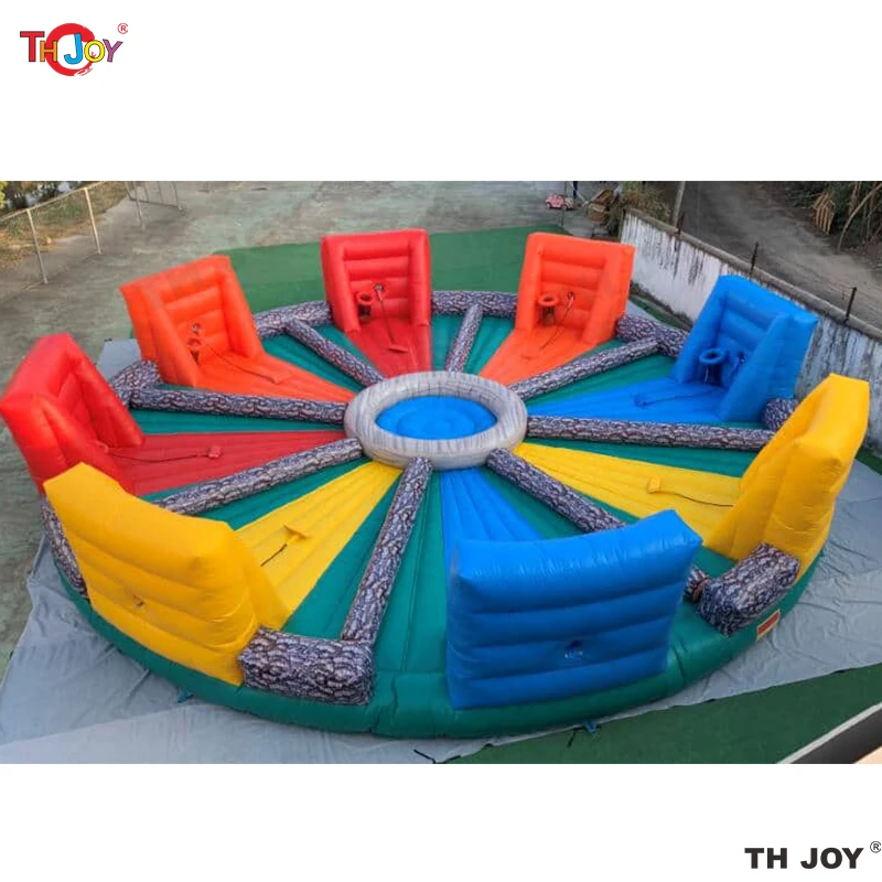 8 players Inflatable Hungry Hippo Bungee Challenge Game Hungry Hippo Chow Down game