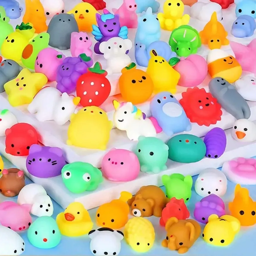 20 piezas de mini juguetes antiestrés de animales de dibujos animados para niños y niñas, recuerdos de fiesta de cumpleaños, relleno de piñata, artículos para fiestas infantiles de carnaval