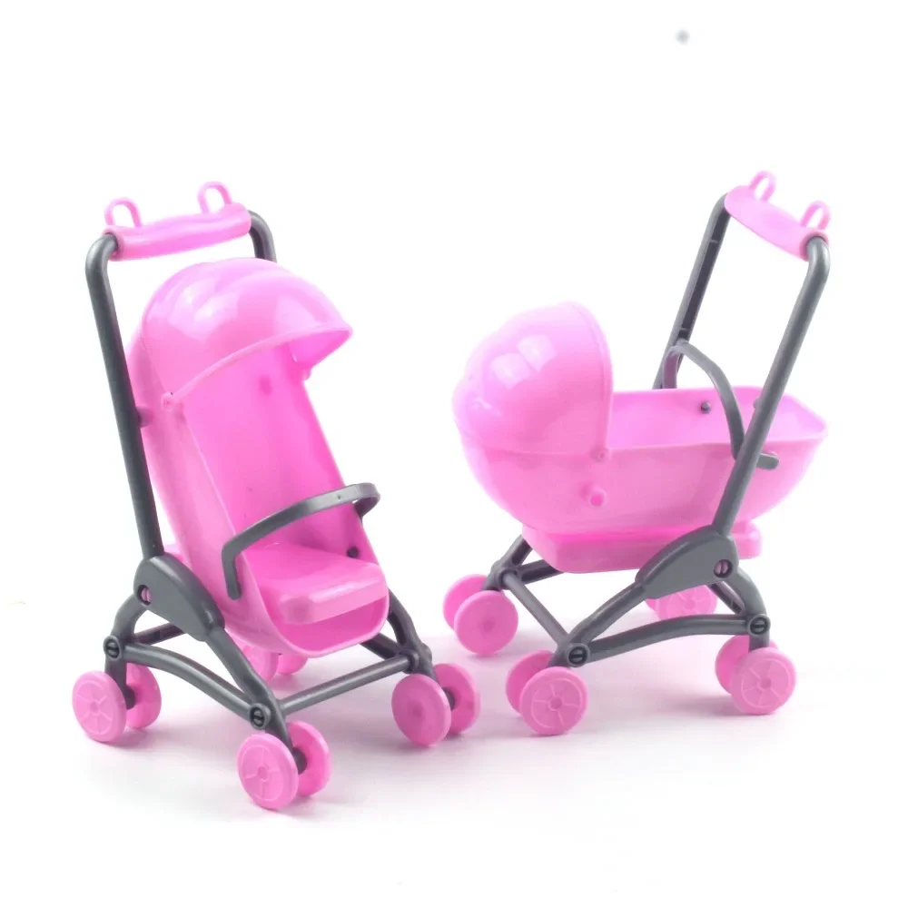 for barbie stroller Assembly Baby Stroller Trolley Nursery Furniture Carts Toys for Barbie Doll Christmas