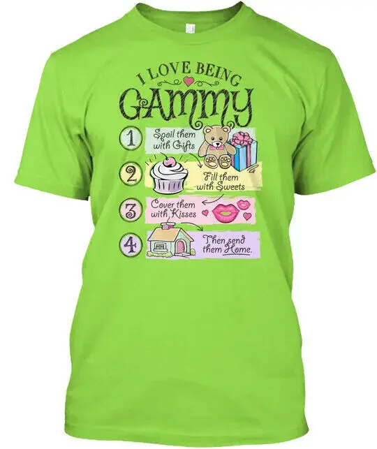 I Love Being Gammy T-Shirt Made In The Usa Size S To 5Xl