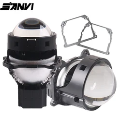 SANVI A11pro Bi LED Projector Lense Car Headlight With Frame For BMW/ X1E84/X3 F25 /X5 E70/X6 E71/Audi A4 B8 B9/TT/A5 Benz