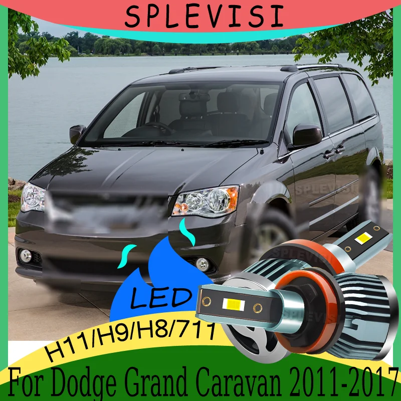 Mocne reflektory samochodowe z szerokim zakresem oświetlenia, wodoodporne IP68, H11, do Dodge Grand Caravan 2011 2012 2013 2014 2015 2016 2017