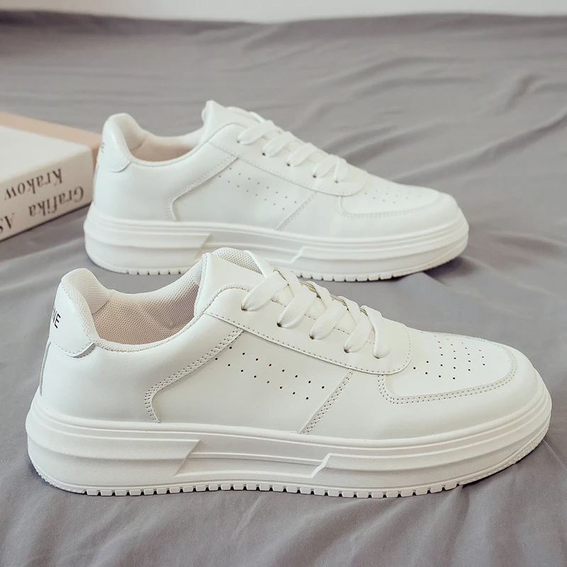 

Trendy Low-Top Canvas Shoes Casual Men's Footwear Versatile Leisure Sports Board Shoes White Cotton Shoes Breathable Rubber Sole