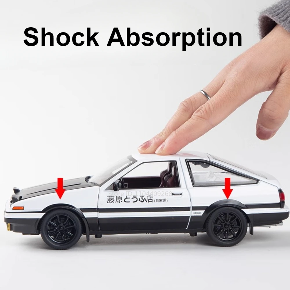 Large 1:20 Initial D AE86 Rolls-royce Cullinan Model Car Toy Diecast Metal Vehicle Sound & Light Miniature Toys Collection Gifts