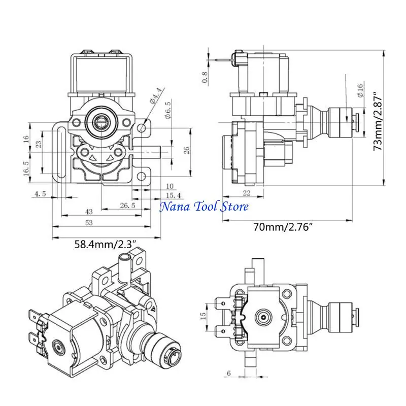 31GJ 220V/DC12V Válvula redução do banheiro
