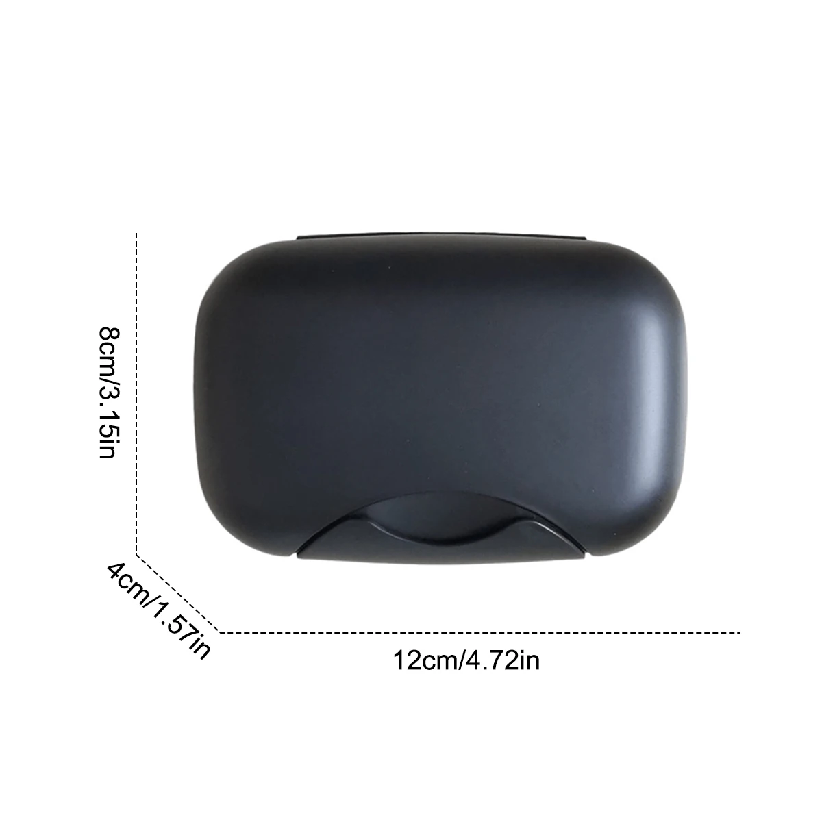 Portable Travel Soap Box black/white Waterproof Leak Proof Stylish Compact Easy To Carry Bathroom Storage Soap Box