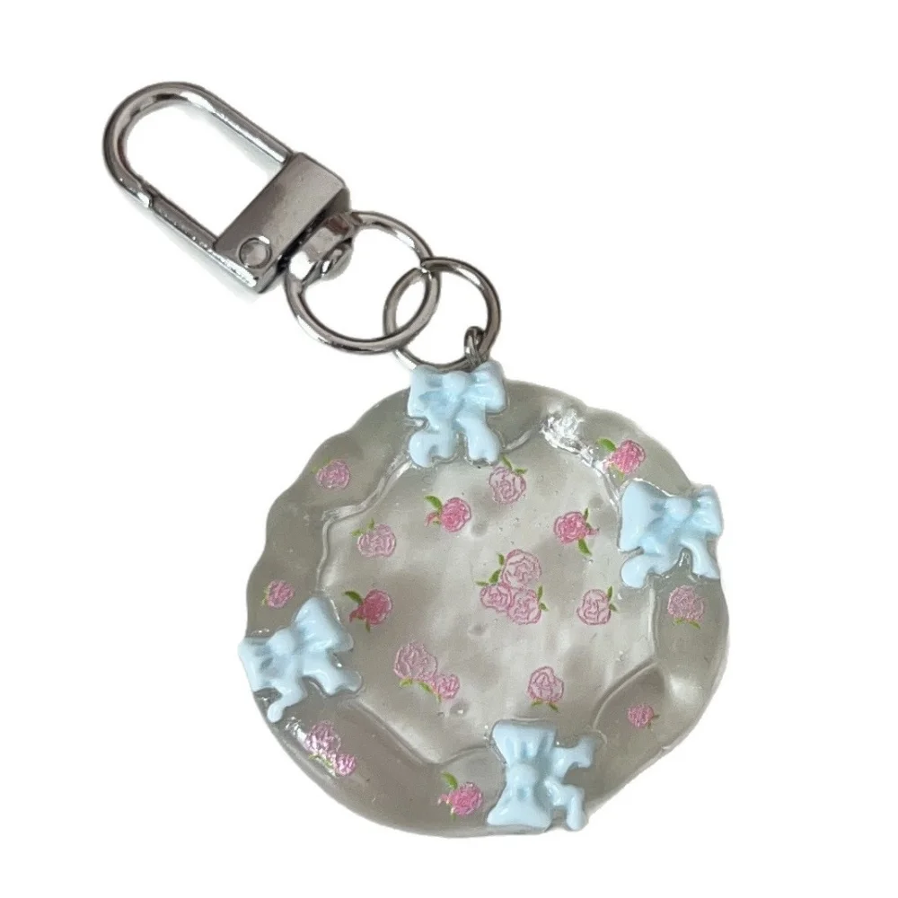 Брелок-для-ключей-в-стиле-y2k-очаровательный-цветочный-брелок-с-бантом-высококачественный-с-прозрачной-цветочной-пластиной-для-украшения-школьной-сумки