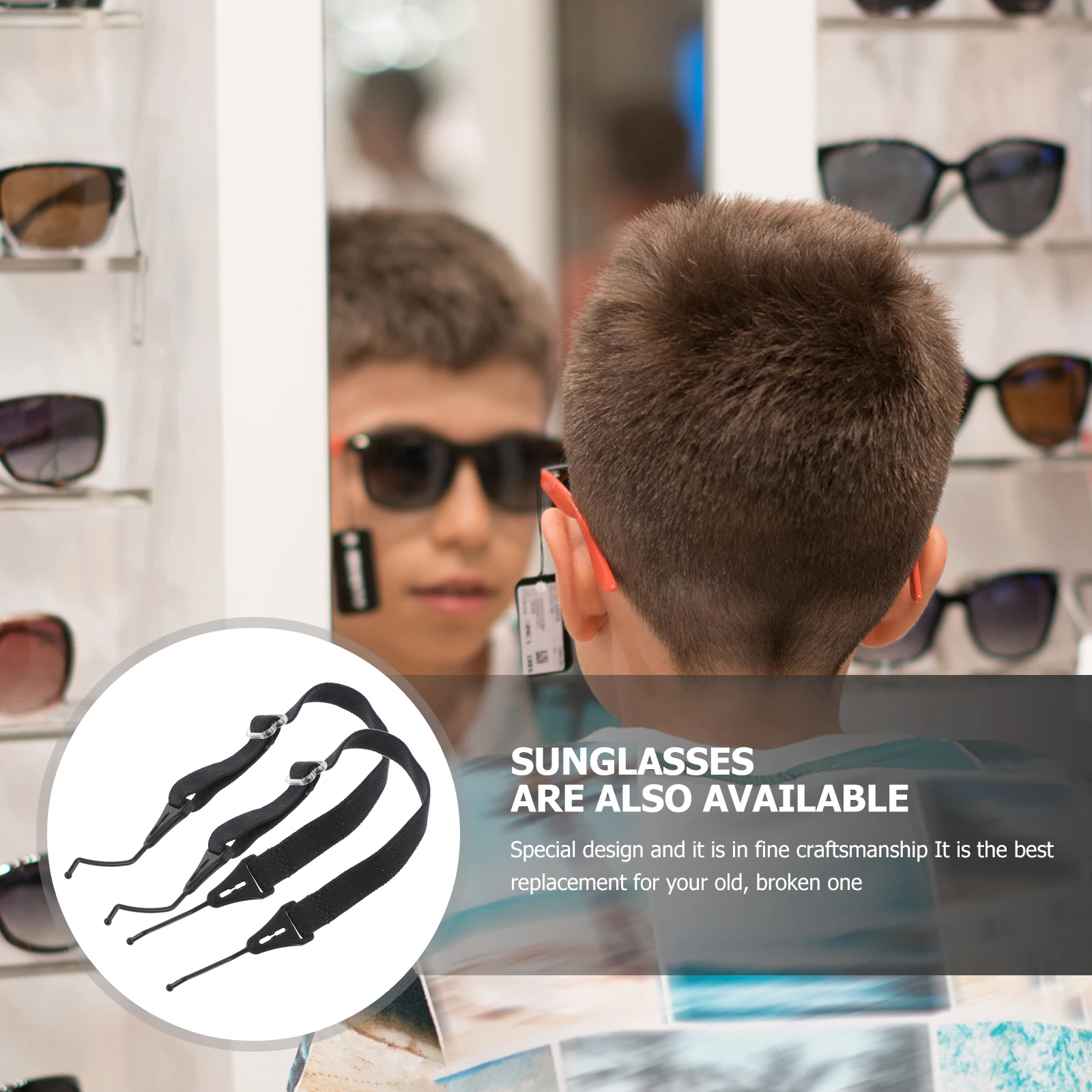 

4Pcs Adjustable Eyeglass Chains Durable Non-Slip Glasses Straps Elastic Sunglasses Retainers Comfortable Daily Glasses Cord