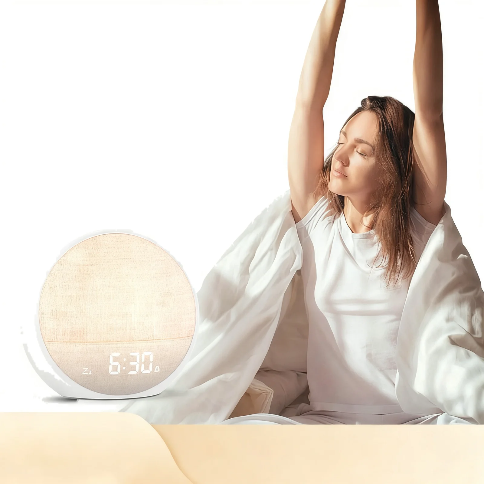 นาฬิกาปลุกพร้อมแสงปลุก จำลองแส - White Noise Machine Sleep บทวิจารณ์และราคา