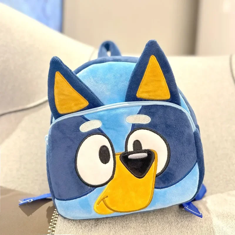 Bluey family  Schoolbag Cartoon Bingo friends Plush Backpack Picnic And Travel Snack Bag bluey pencil case Bingo coin purse gift image 4