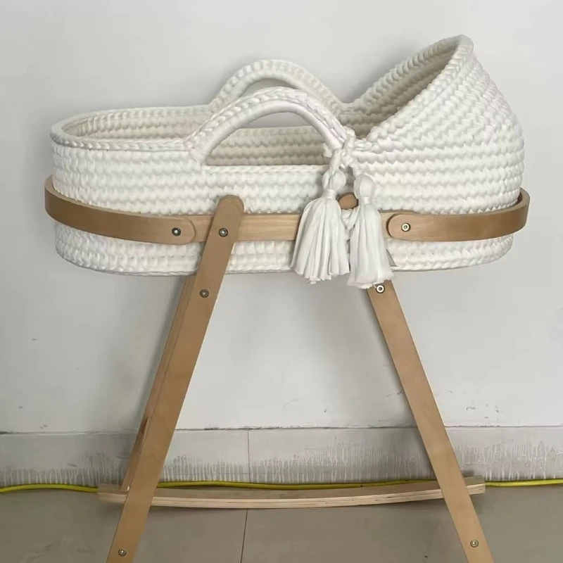 High Quality, Cotton Handmade Crochet Basket New Trend Baby