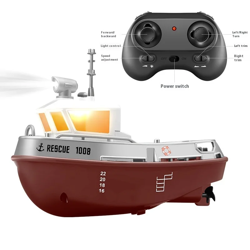 New Product 2.4g Version Children's Electric Remote-controlled Boat Water Charging Boat Model Toy Children's Day Gift