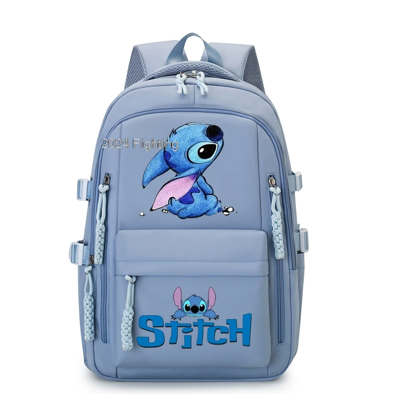 Lilo & Stitch Girls Plecak Torby szkolne dla nastoletnich dziewcząt Wiele kieszeni Nowy plecak Kawaii Kobiety Harajuku Śliczne Mochilas