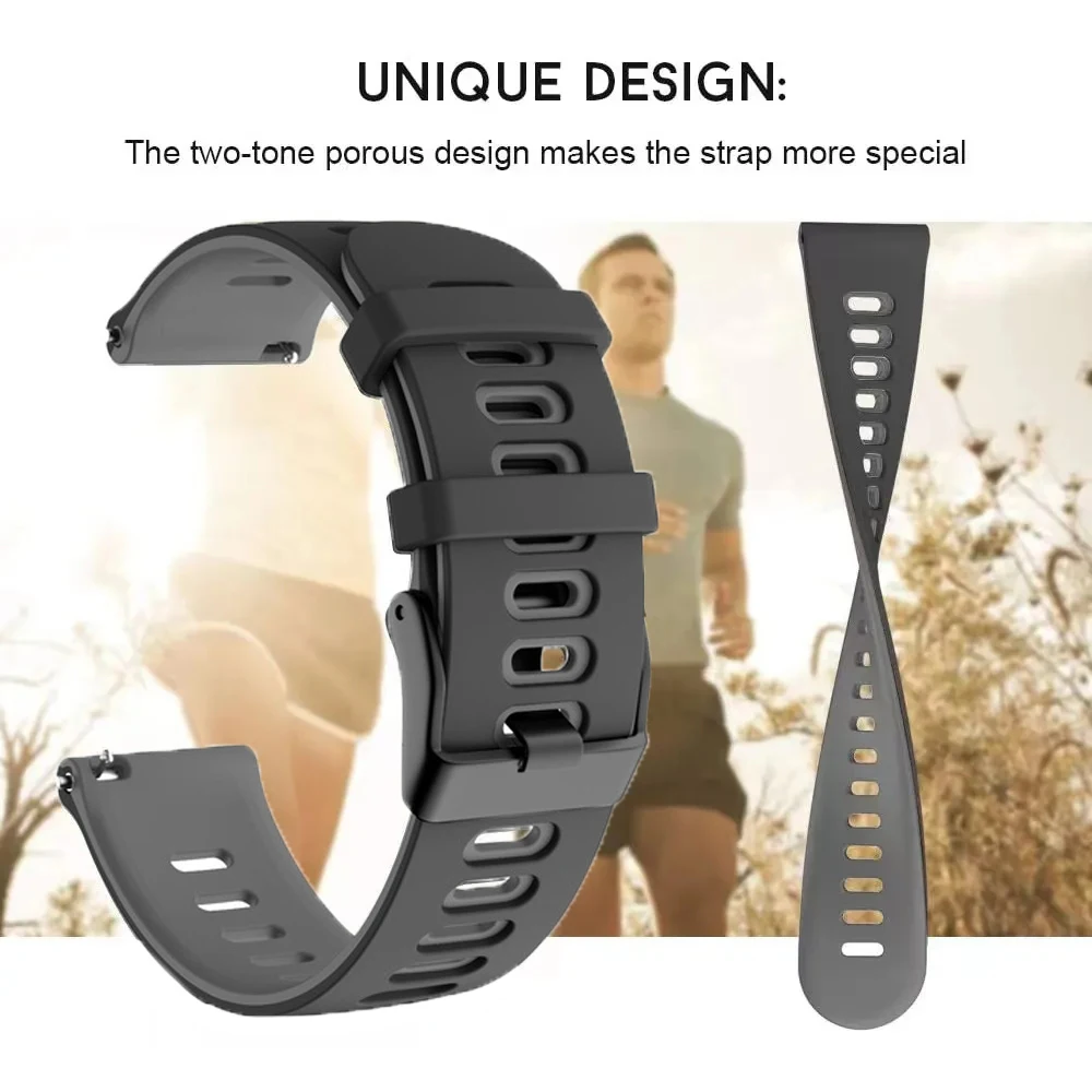 22mm Armband für Coros Pace3 Pace 3/Apex 46mm/Apex 2 Pro Silikon Smart Watch Band Outdoor Sport wasserdichtes Armband