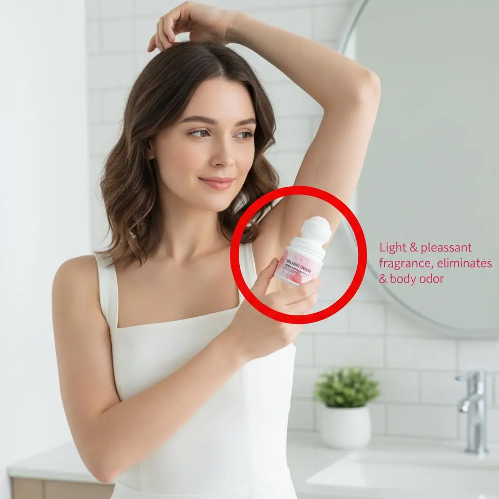 

SADOER Sakura Collagen Perfumed Roll-On: 48-часовое длительное устранение запаха и освежающий аромат, охлаждающая и смягчающая формула для кожи