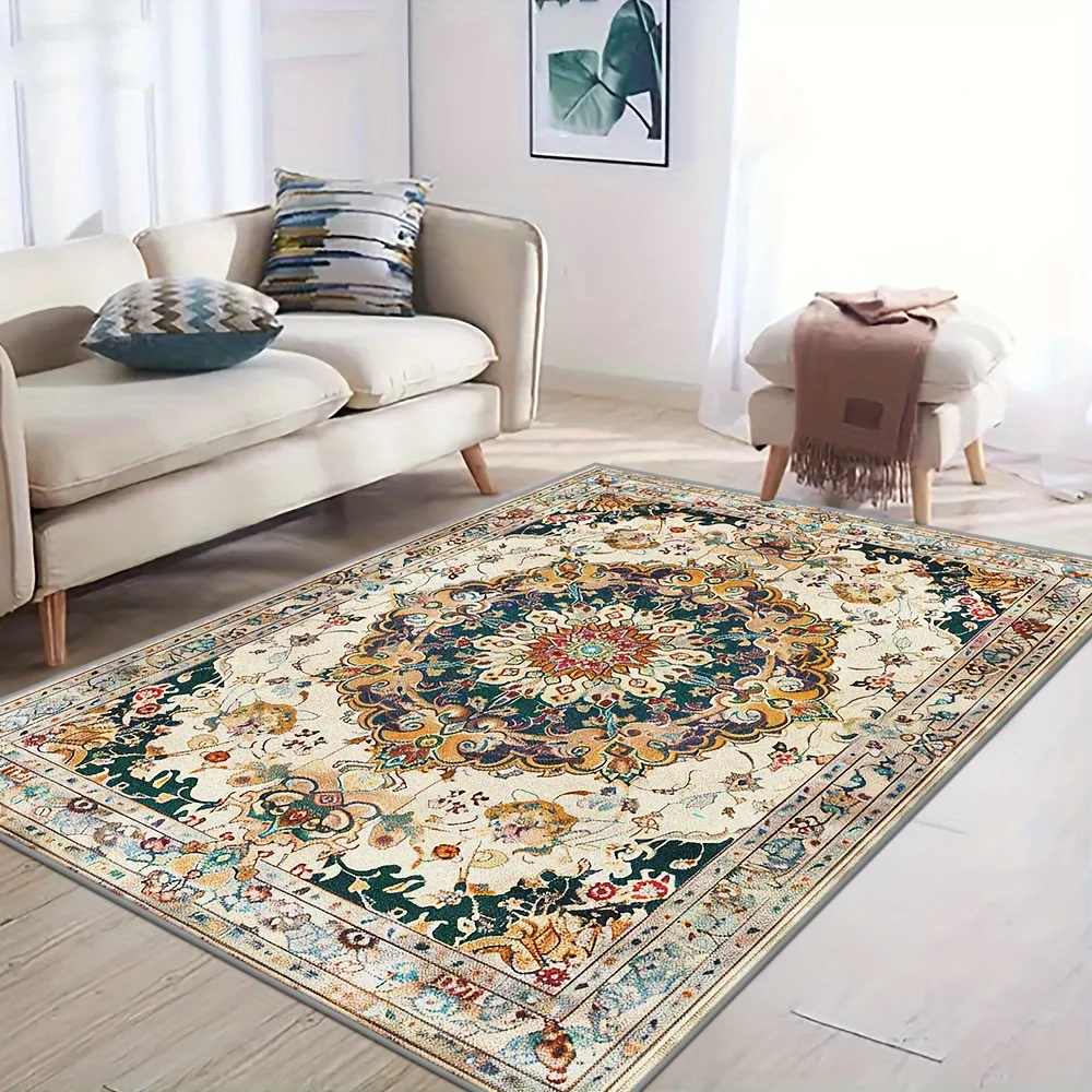 Creative Simple Capsule Pattern Rug Washable Rectangular Carpet For Mid Century Modern Interior Home Decoration
