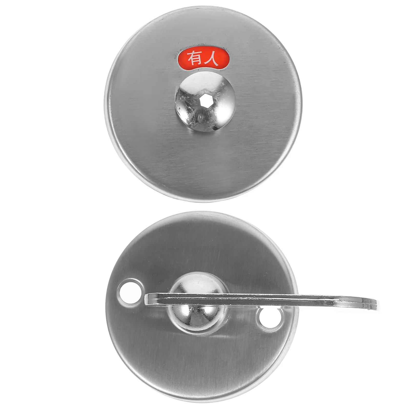 스테인리스 스틸 화장실 문 잠금장치, 욕실 사용중/비사용 표시판, 상업용 문 손잡이, 공용 화장실용 샤워 래치