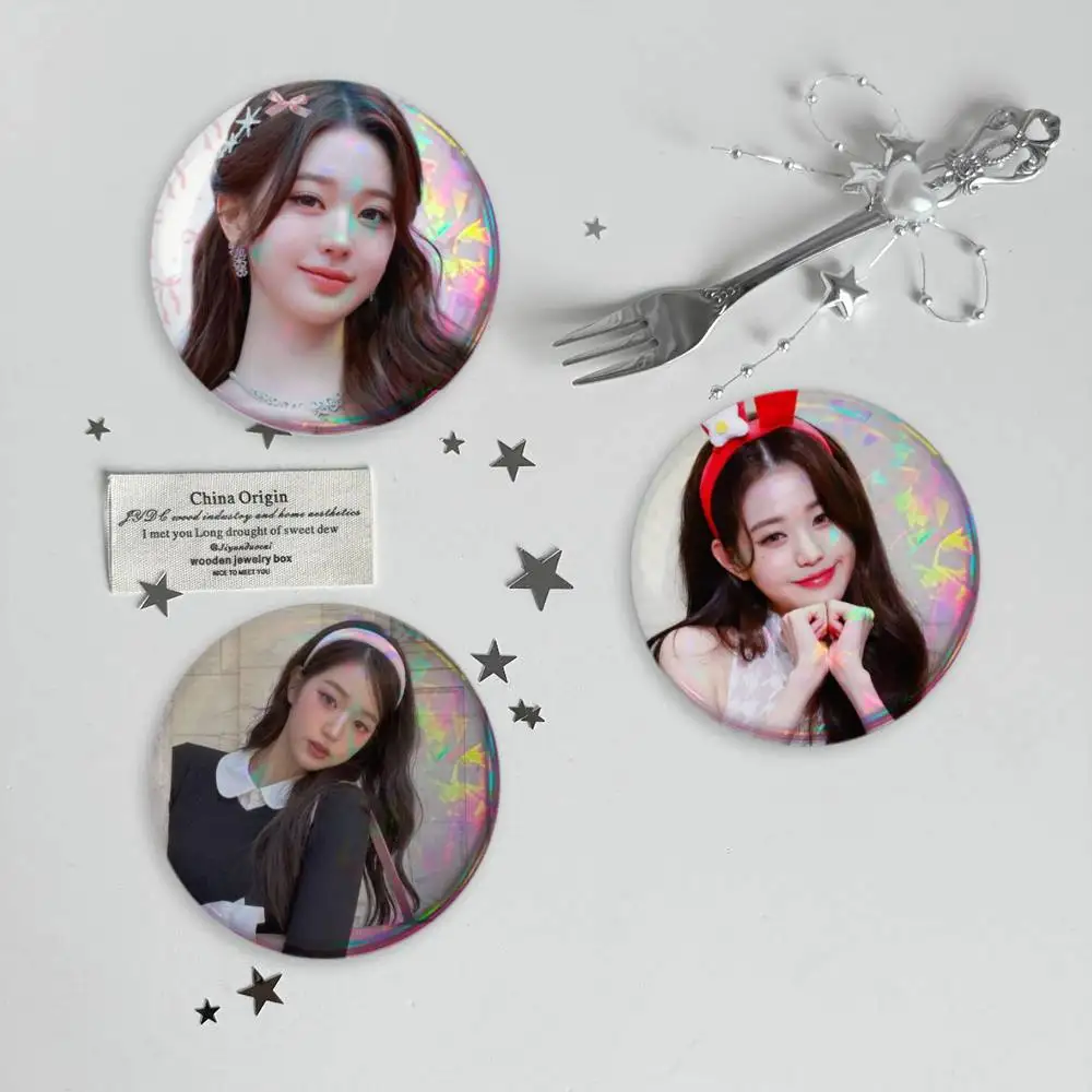 Korean Kpop J-Jo J-Jang Won-young Badges Button Round Creative Pin Brooch Badge Bag Decor Accessories Fans Collect Friends Gifts