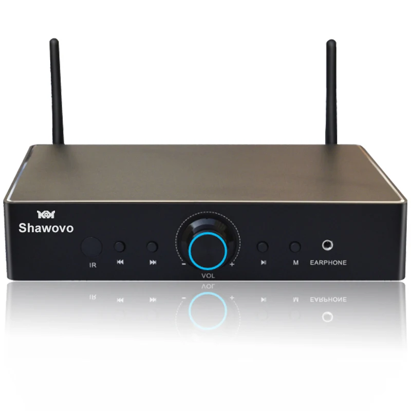 WA80 60W*2  WiFi and Bluetooth HiFi Stereo Digital Multiroom Amplifier with Spotify Airplay Equalizer Free App