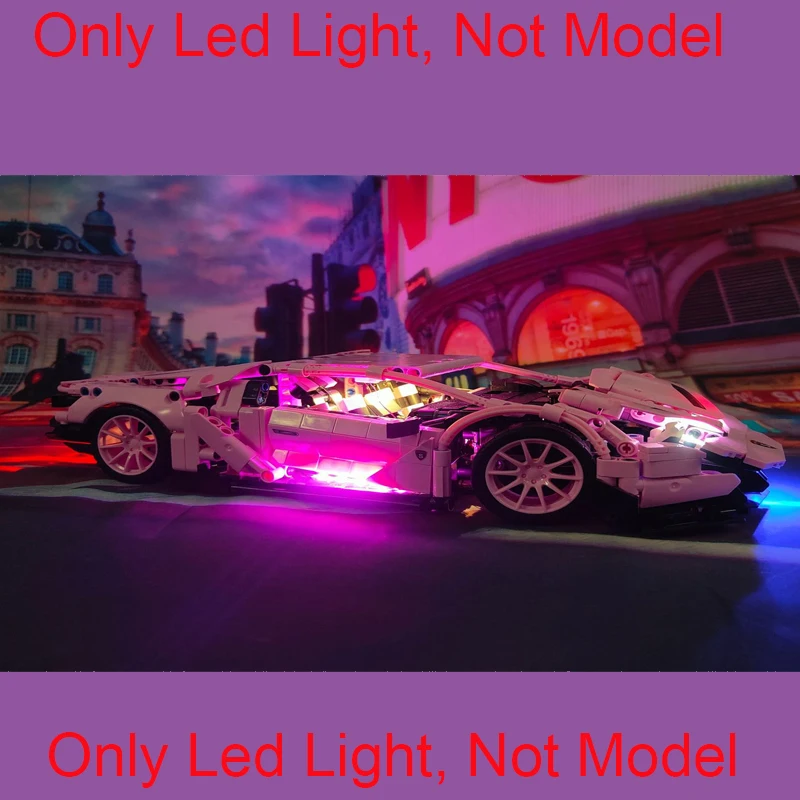 Led Light Lightning Kit Technical Brick Block Blocks Bricks Set For Sembo Famous Car S8609 8609 701949 (only light no model)