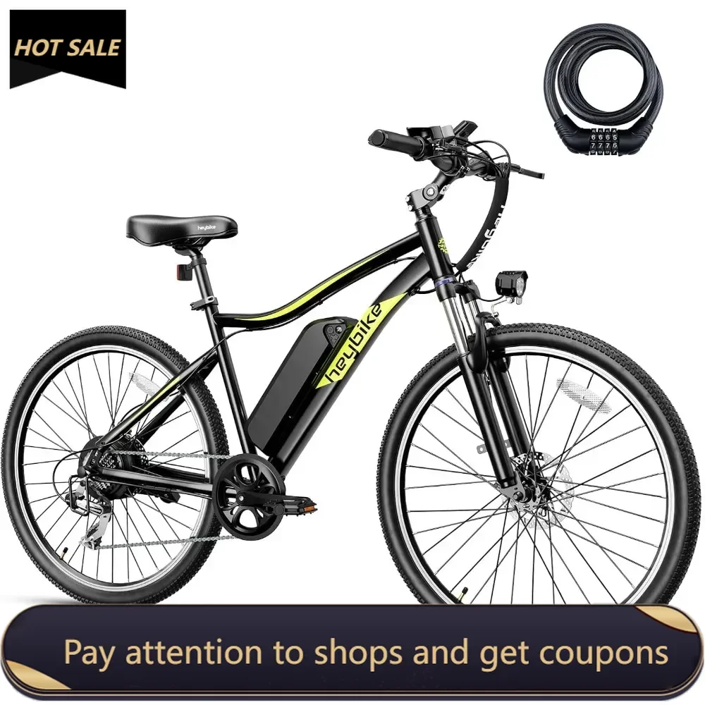 Electric Bike for Adults with 750W Peak Motor, 28mph Max Speed, 600WH Removable Battery Ebike, 27.5