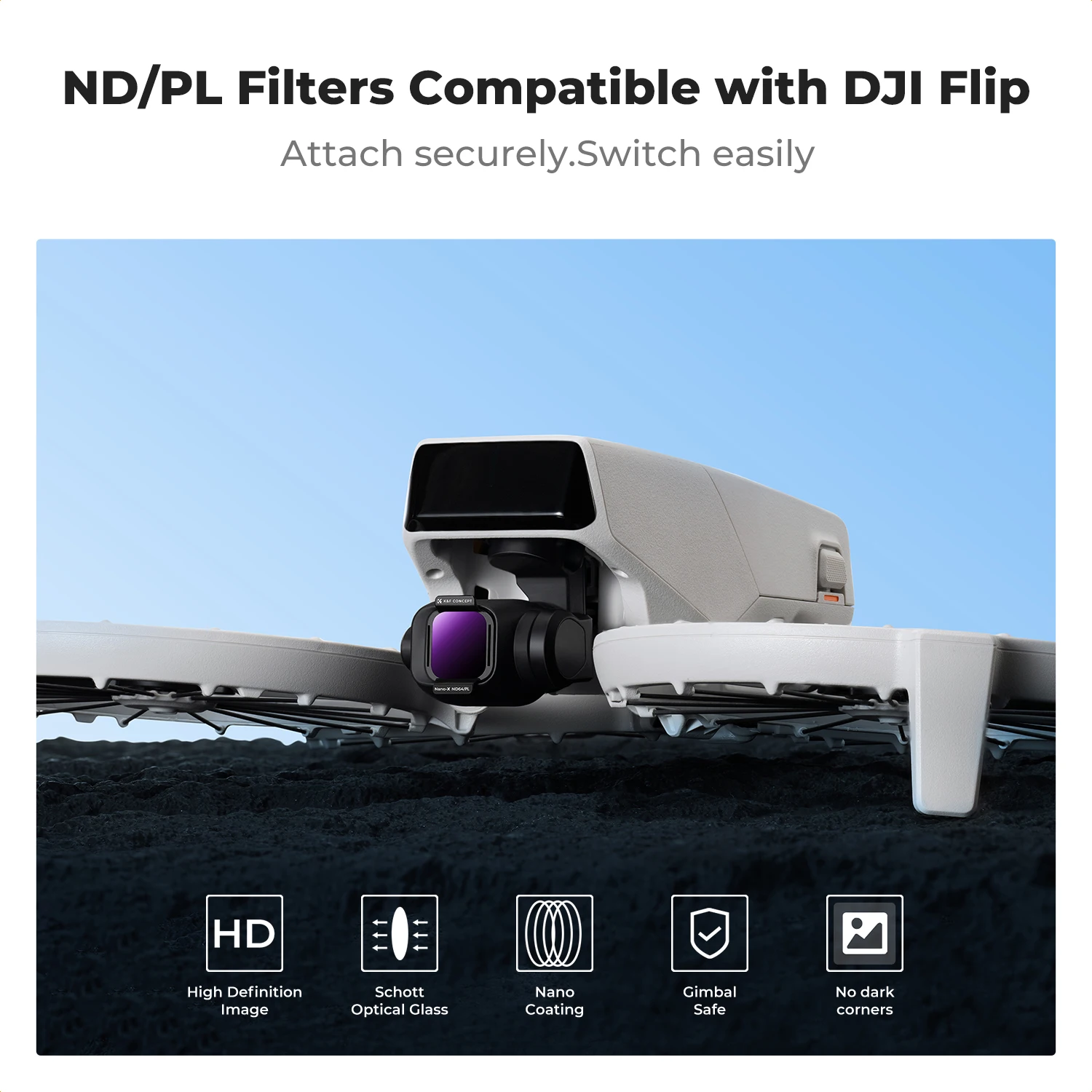 Conjunto de Filtros ND/PL K&F  - Drone Camera Lens avaliação e preço