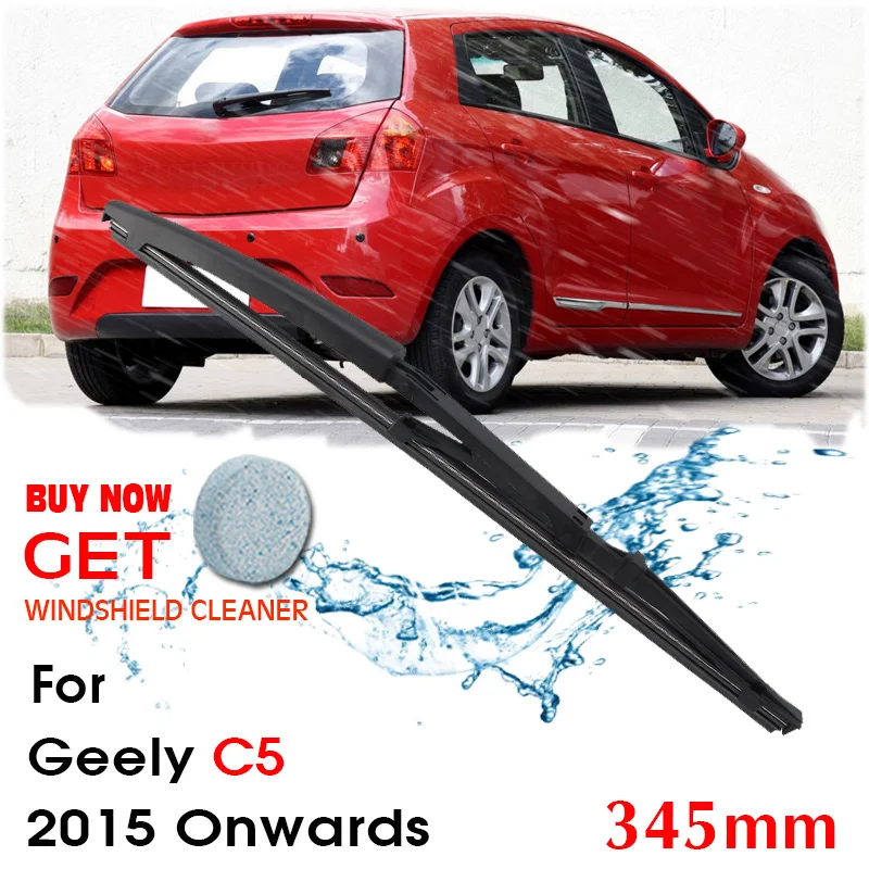 

Car Wiper Blade Rear Back Window Windscreen Windshield Wipers For Geely C5 Hatchback 345 mm 2015 Onwards Auto Accessories