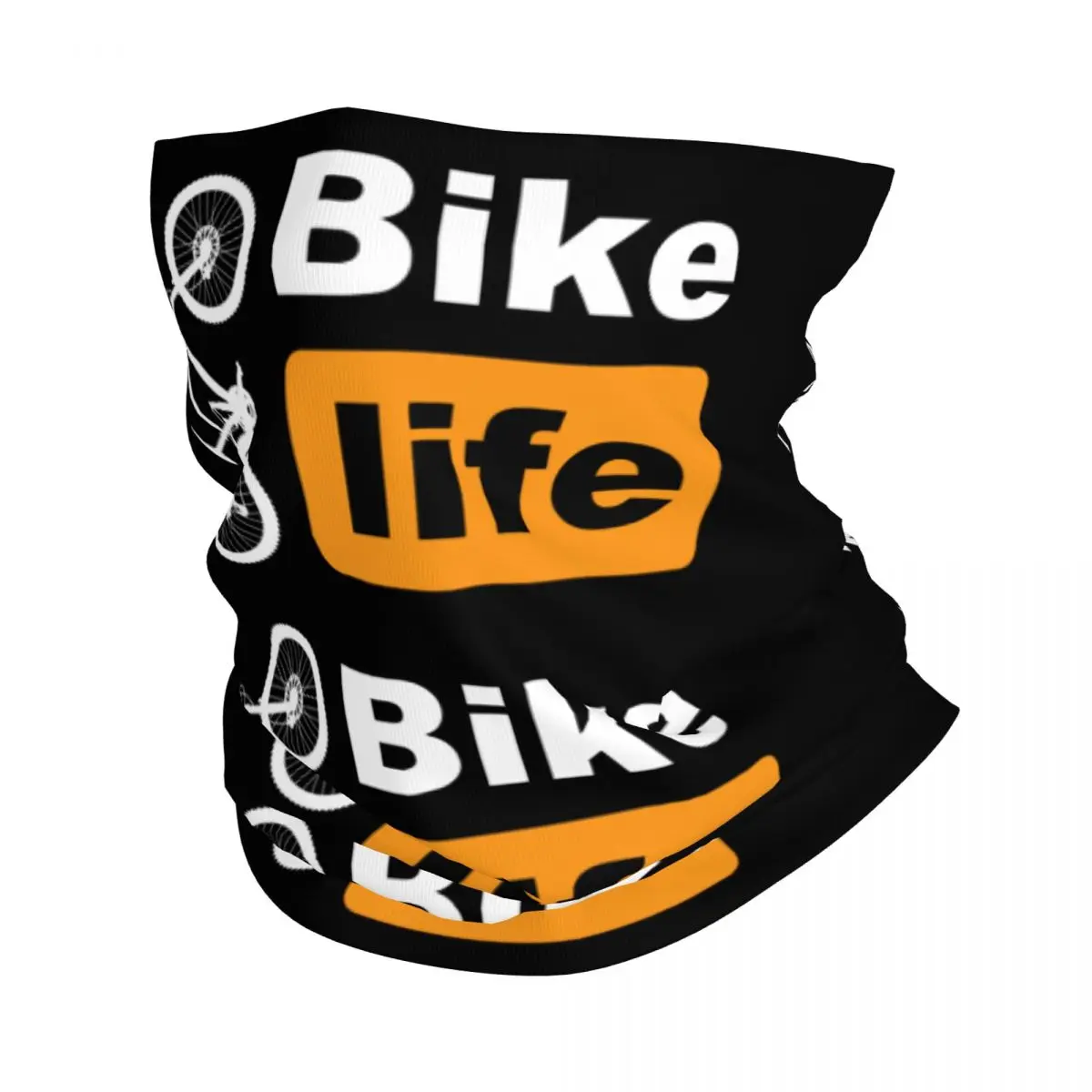 Custom Bike Life Winter Headband Neck Warmer Hiking Cycling Tube Scarf MTB Mountain Bicycle Cyclist Biking Face Bandana Gaiter