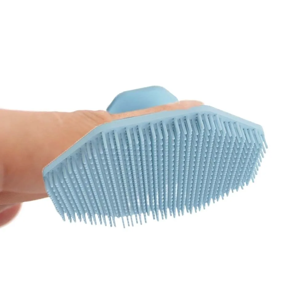 Spazzola Esfoliante Esagonale in Silicone per la Pulizia del Viso, Esfoliante per la Cura della Pelle, Detergente con Ventosa per la Pulizia del Viso