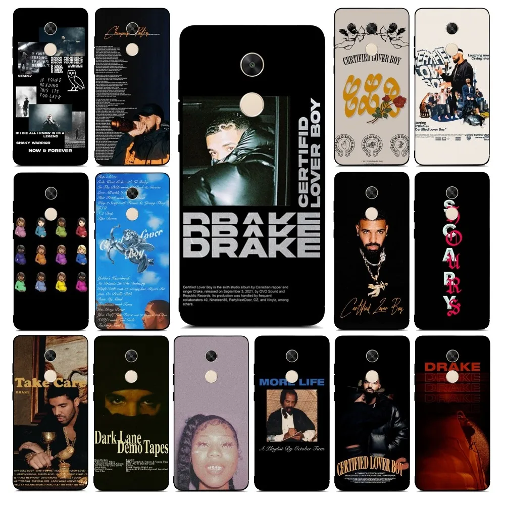 

Rapper D-Drake Phone Case For Redmi Note 4 X 5 A 6 7 8 T 9 9S 10 11 11S 11Epro Poco M3 pro