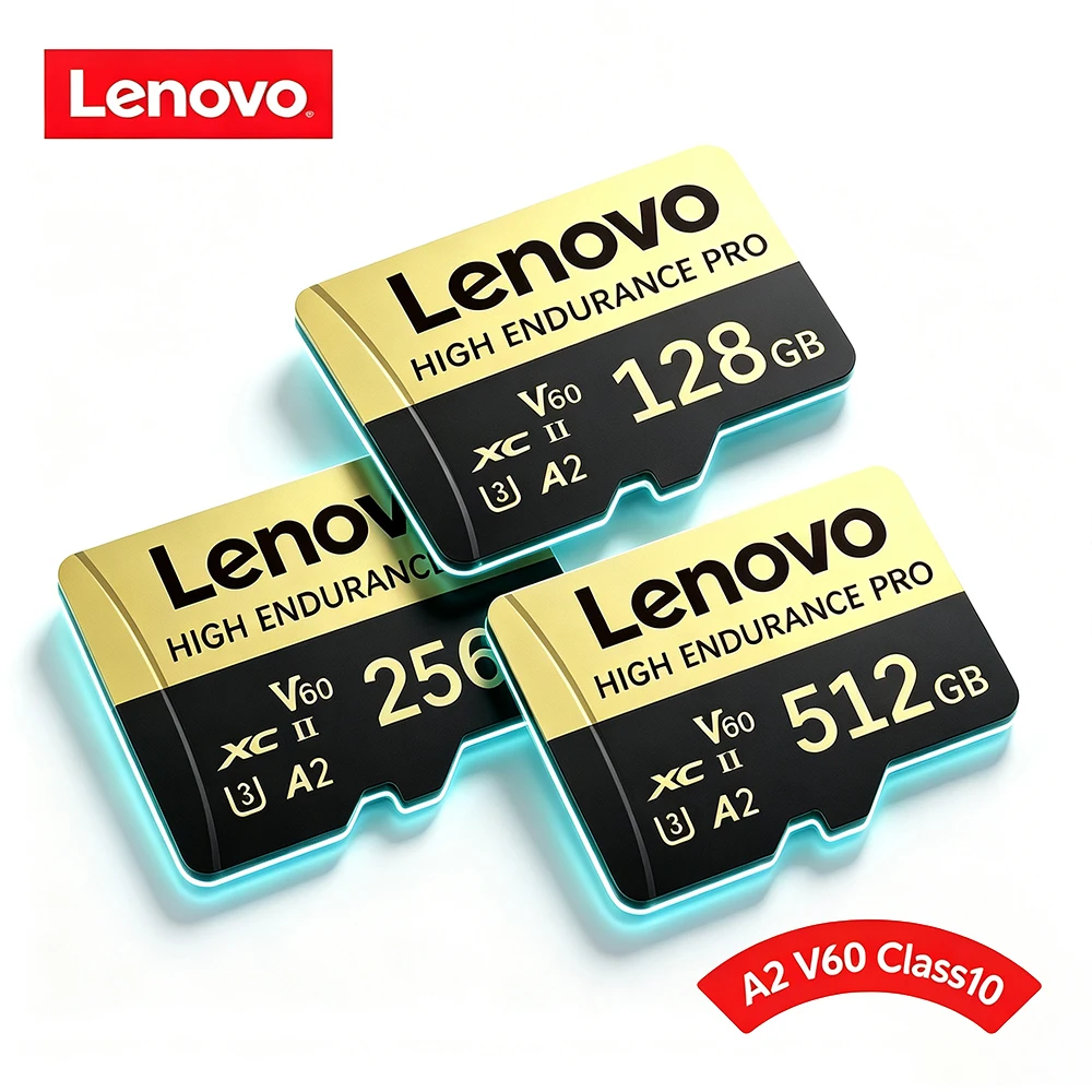Lenovo 128GB Flash SD Memory Card 256GB 512GB High Speed Micro TF SD Card Memoria SD Micro Card For Xiaomi Nintendo Tablet Drone