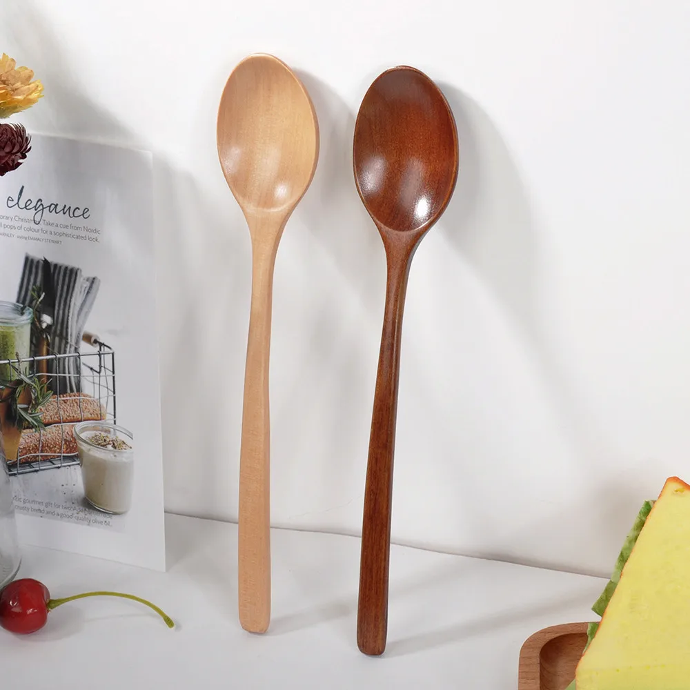 Wooden Spoon Tableware Kitchen Cooking Utensil Tools Soup Teaspoon Catering Cooking Utensil Tool Coffee Soup Teaspoon 국자