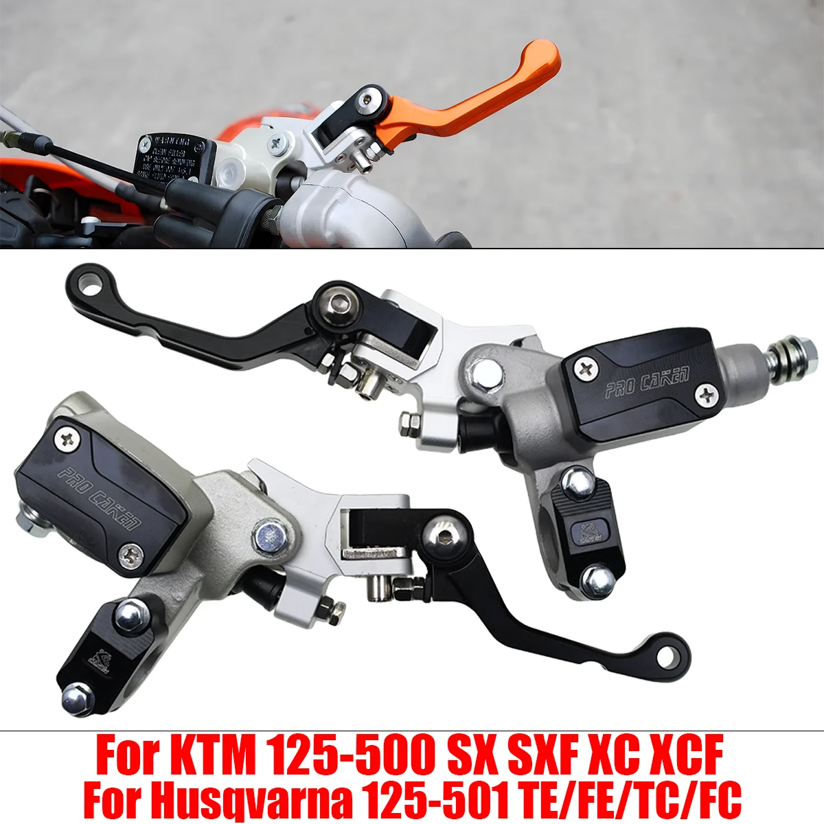 

high quality Heavy Duty 7/8" 22mm Right Brake Pump CNC Fold Brake Lever Motorcycle Parts For KTM EXC EXC-F SX SX-F Husqvarna