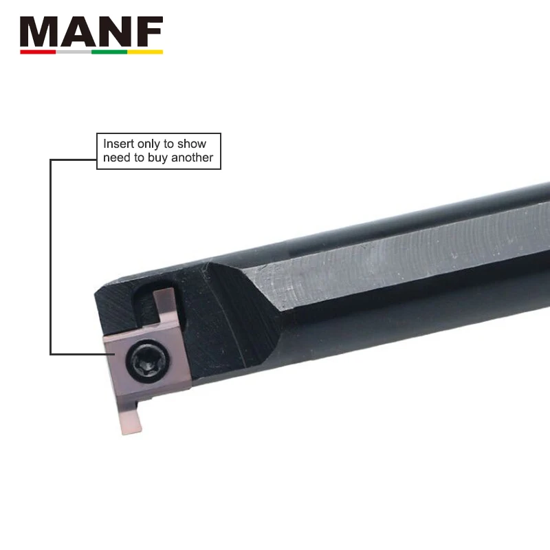 Токарный станок MANF S10K-SNGR07 S12M-SNGR08 Резак для обработки канавок Держатели инструментов Резак Токарный станок с ЧПУ Инструменты для обработки внутренних канавок
