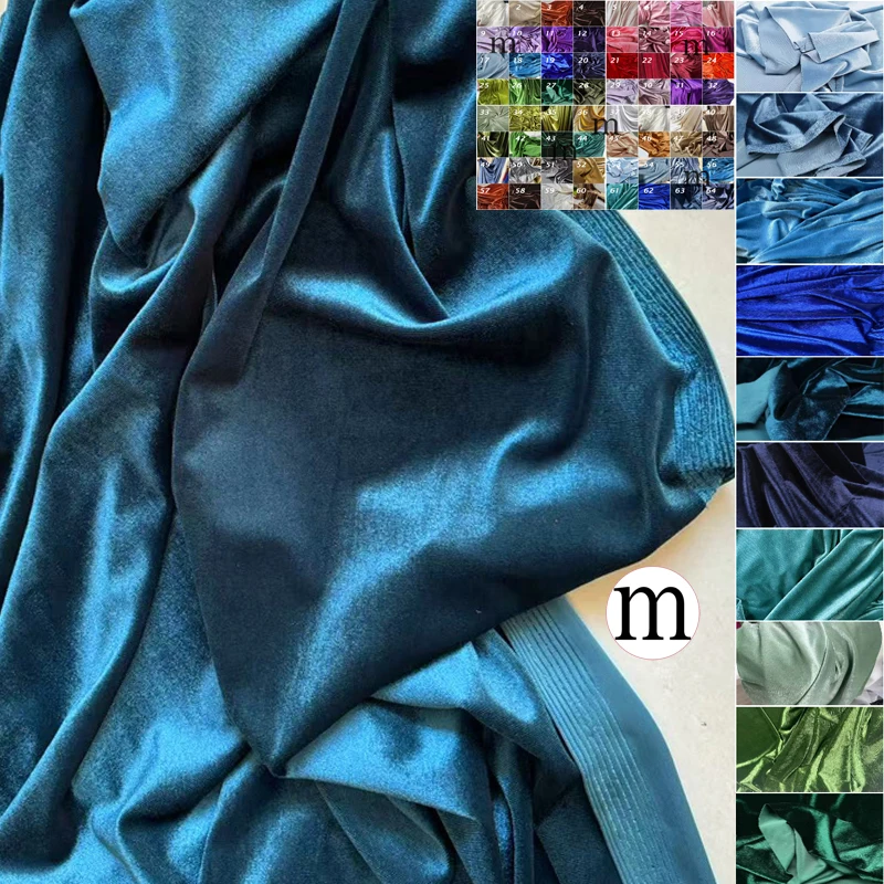 

High Quality Velvet Fabric For Formal Dress Photographic Backdrops Wedding Party Decoration Curtain Cloth Drap DIY Material