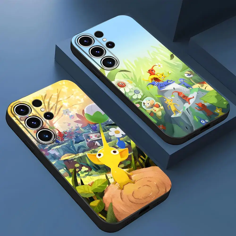 PIKMIN 4 funda de teléfono para S23 Samsung S24 Ultra S22 S20 Fe S21 Plus Galaxy A54 A34 A24 A53 contraportada
