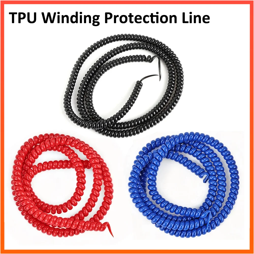 1M TPU Winding Protection Line Cable Spiral Wire Winder Organizer for Xiaomi Ninebot Dualtron Kugoo Zero M365 Electronic Scootor