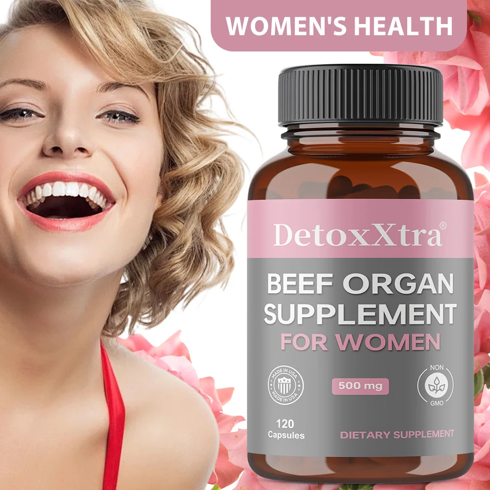 

Beef Organ Supplement for Women - Grass Fed Beef Organ Supplement, Supports Women's Overall Energy and Health, Non-GMO