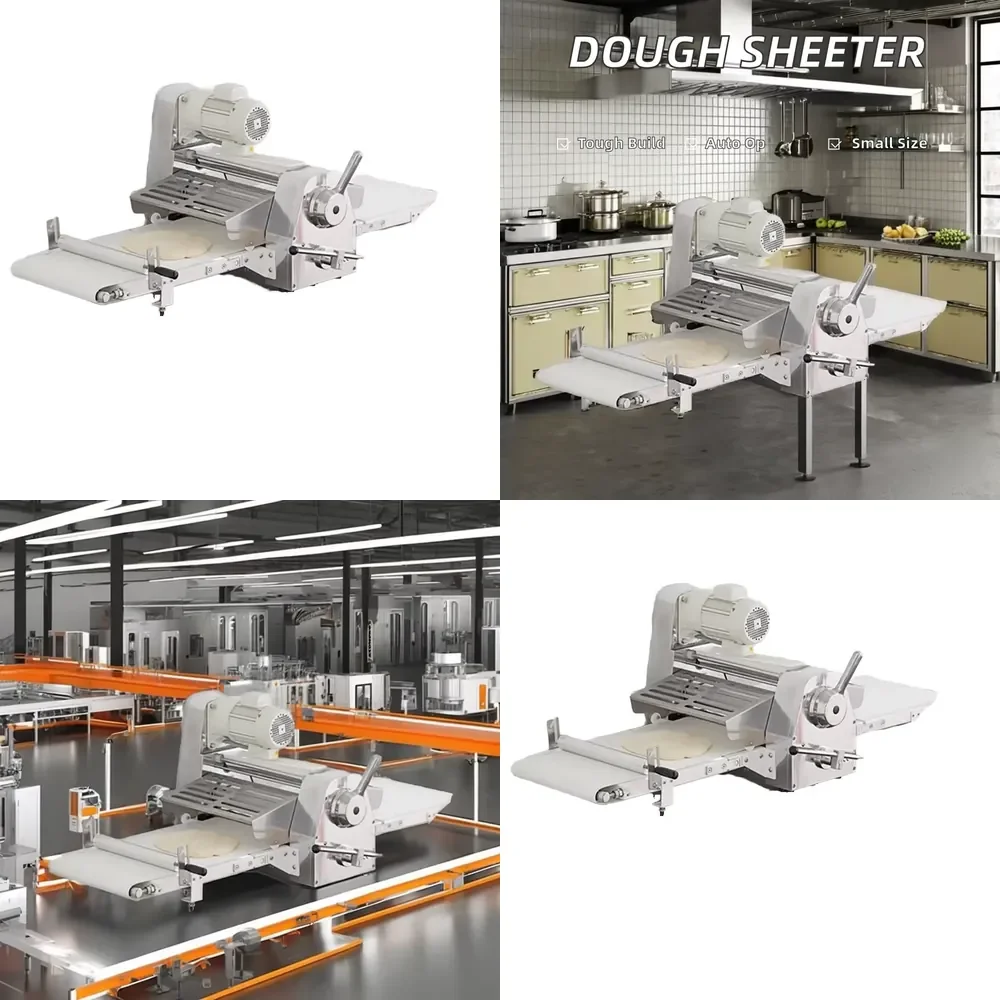 Commercial Table-Top Dough Sheeter Machine Electric Croissant/Bread/Bakery Pizza Factory Price for Small Businesses