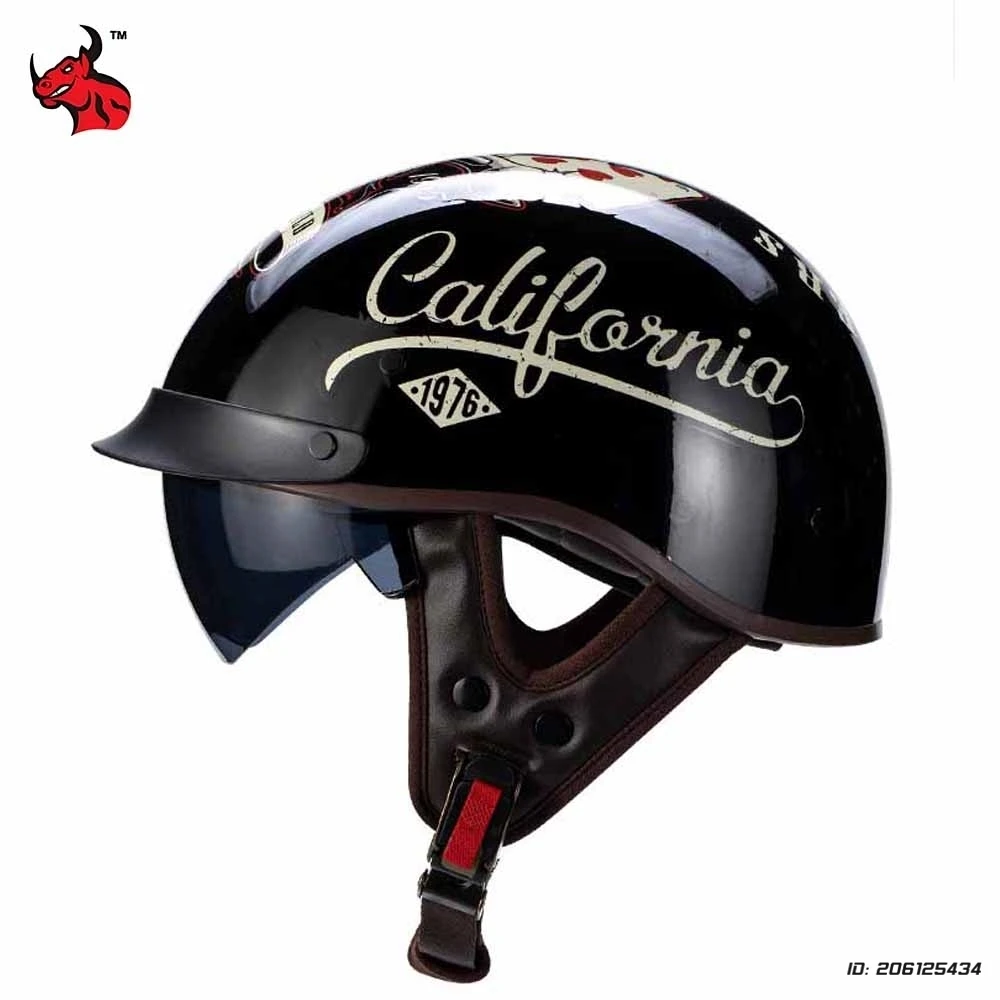 

Motorbike Half Helmet Motorcycle Open Face Casco Moto Helmets Motorbike Baseball Cap Half Helmet Anti Drop Motor Scooter Helmet