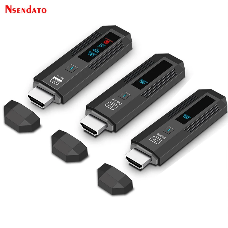 Беспроводной HDMI-передатчик и приемник 50M, адаптер для беспроводного вывода видео на экран, устройство для совместного использования экрана, телевизионный адаптер для ПК, телевизора, проектора