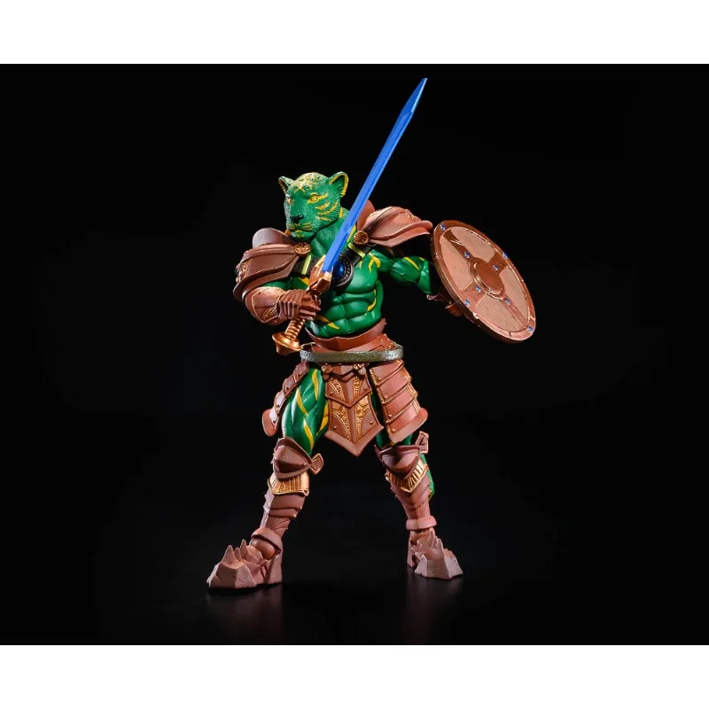 Quatre chevaux Studios véritable légions mythiques série Leodius' Army léopard Mage vert tigre violet léopard modèle de produit fini