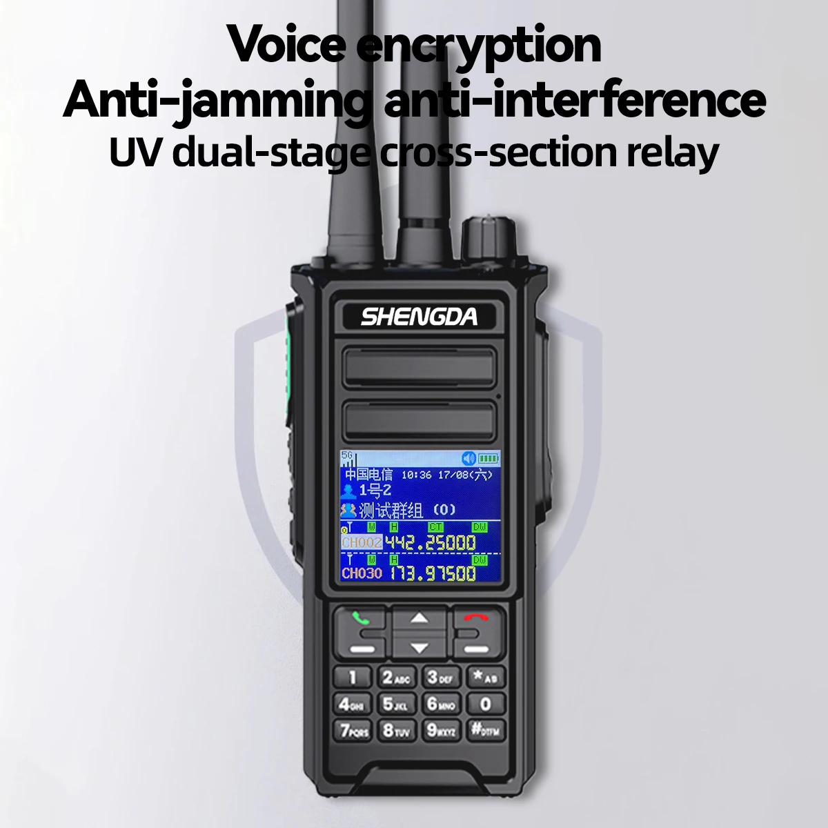SD-HP788 Dual-Mode Walkie-Talkie 4G POC  UHF/VHF dual bands HD color screen GPS positioning Waterproof