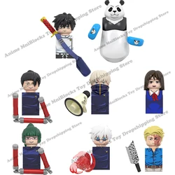 WM décennie ks Anime Mini Figurines Jouets pour Enfants, WM6140, Jujutsu Kaimmer, Zenin Geto, Gojo, KrasnoNanami, Inumaki Toge Bricks Dolls