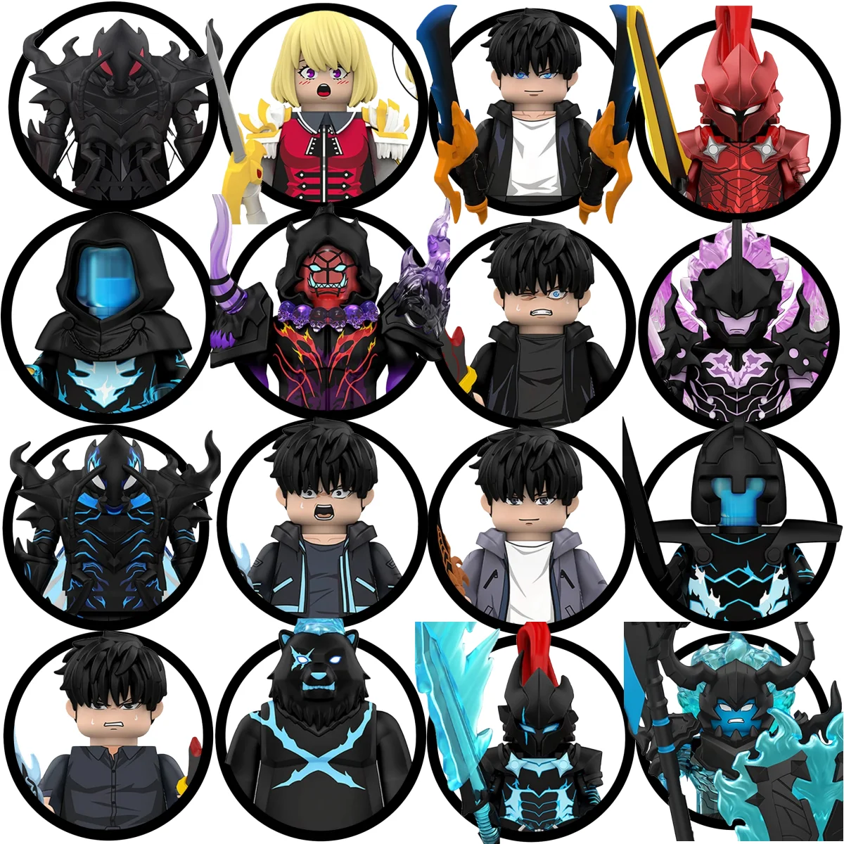 WM6220 WM6221 Anime dessin animé TV Solo nivellement homme S chasseur niveau Up Mini blocs de construction figurines Festival de noël jeu Gitf jouet