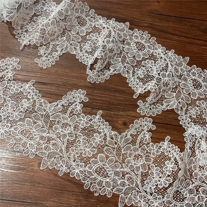 

2m High Quality Flower Leaf Silk Thread, Hollowed Out Lace, Applique, Handmade Wedding Veil, Clothing Decoration Accessories