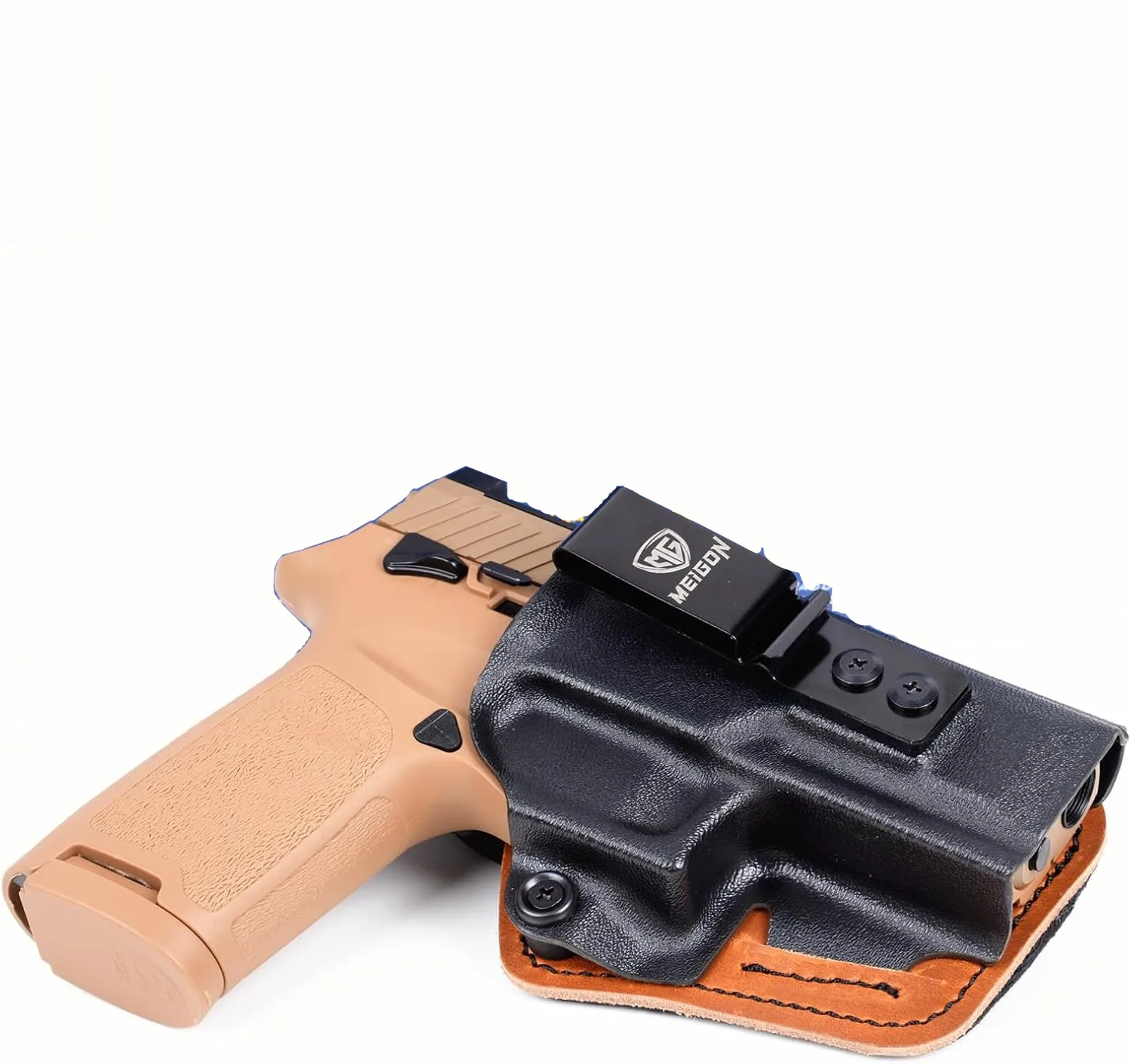 IWB Kydex & Leather Hybrid Holster for Sig Sauer P320 X Carry / P320C Compact / P320 M18 w/Comfort Foam Cushion Pad