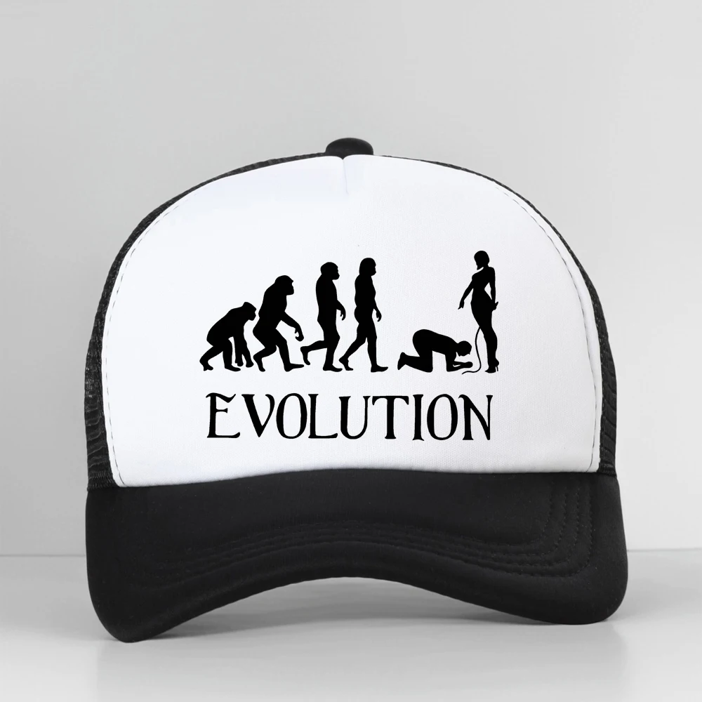 

Dominant Evolution Men Baseball Cap Summer Fashionable Casual Streetwear HipHop Adjustable Mesh Trucker Hat