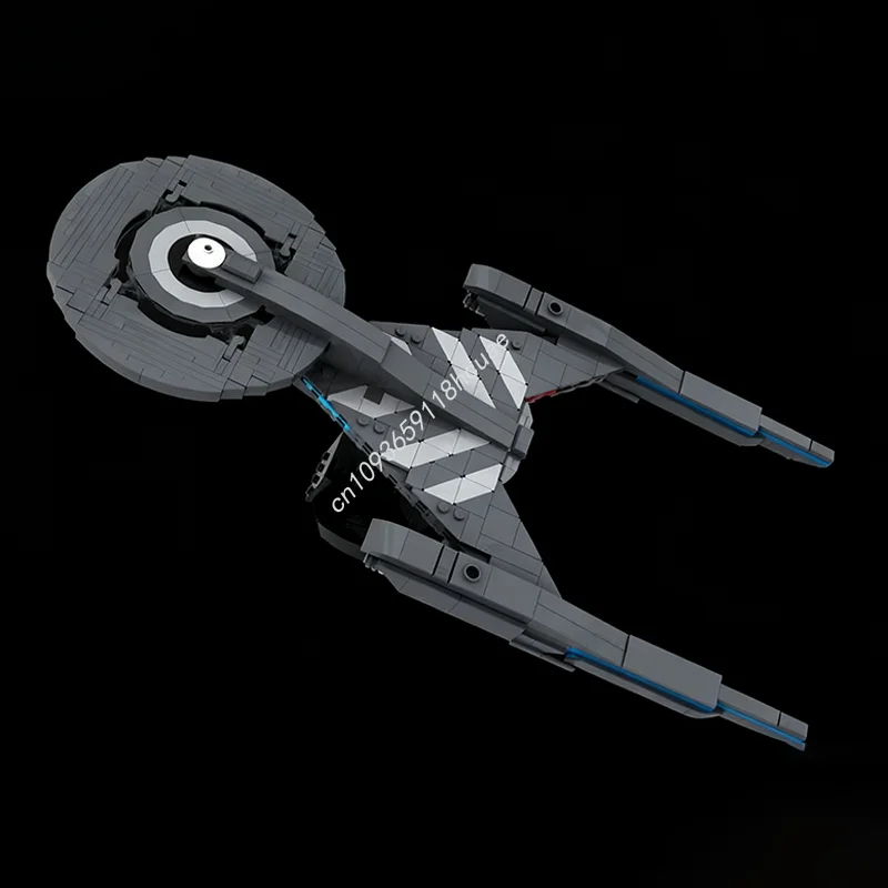 

581 шт. MOC USS Discovery NCC1031 Midi Scale Star Trek Space Модель Строительные блоки Детские модульные игрушки Рождественские подарки