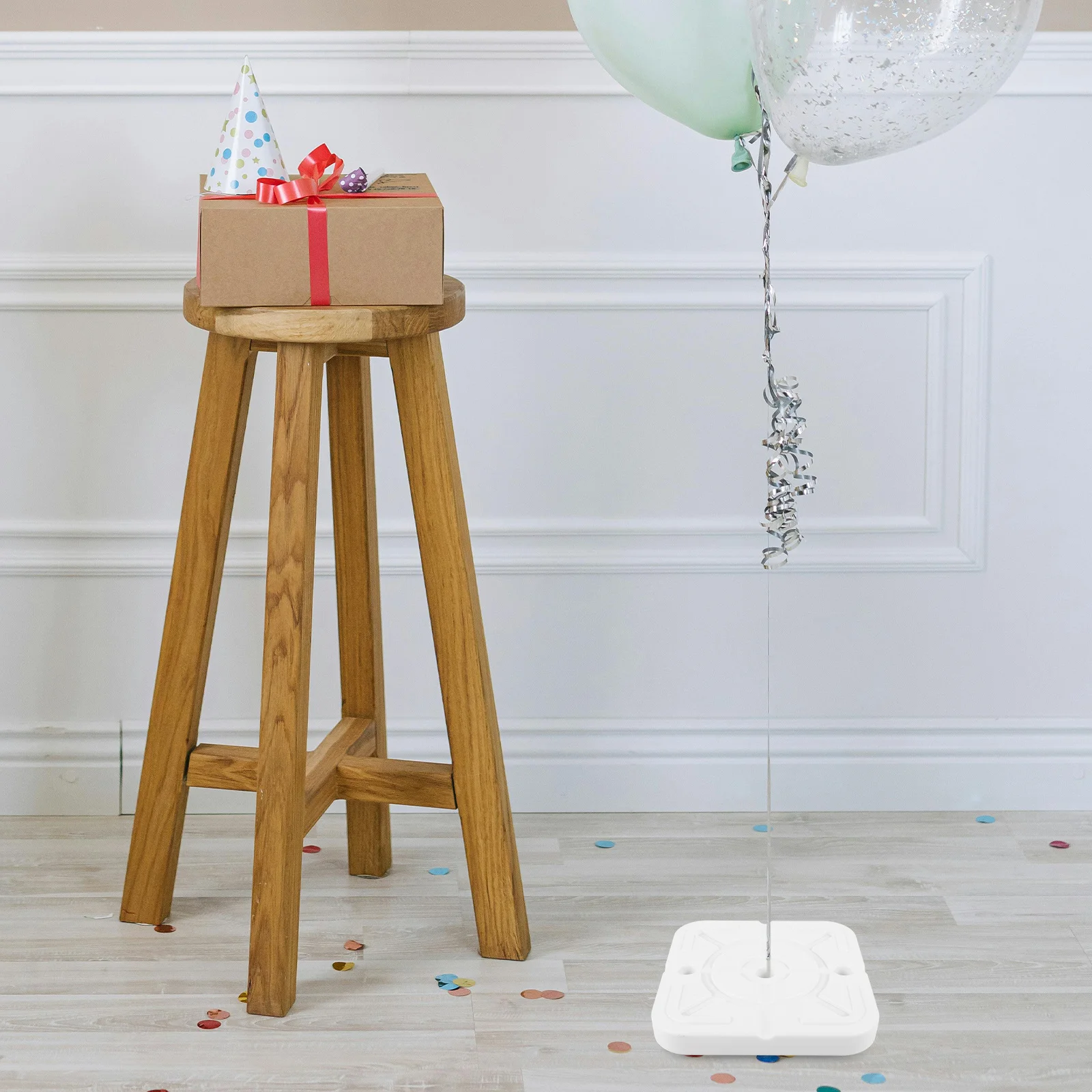 

4Pcs Balloon Stand Plastic Water-Filled Base Stable Heavy Duty Canopy Weights for Party Wedding Birthday Tent Legs